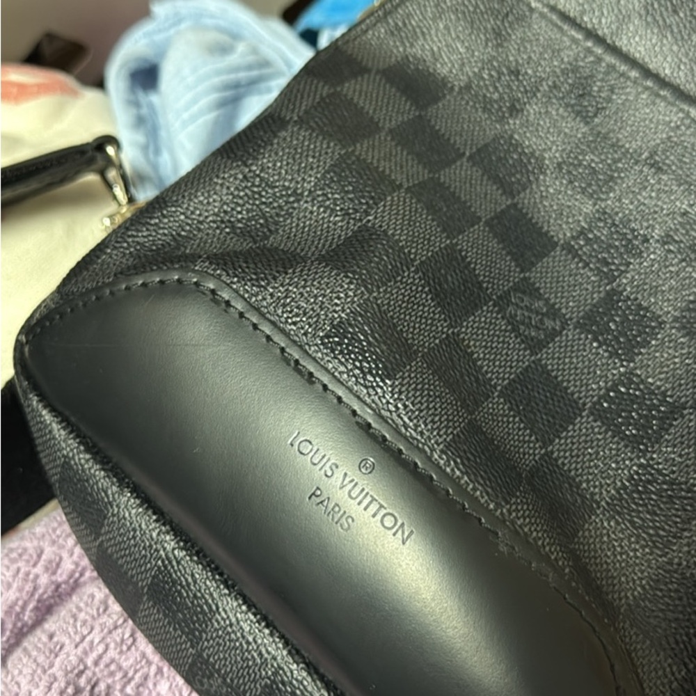 Louis Vuitton Black Checkered Men's Bag
